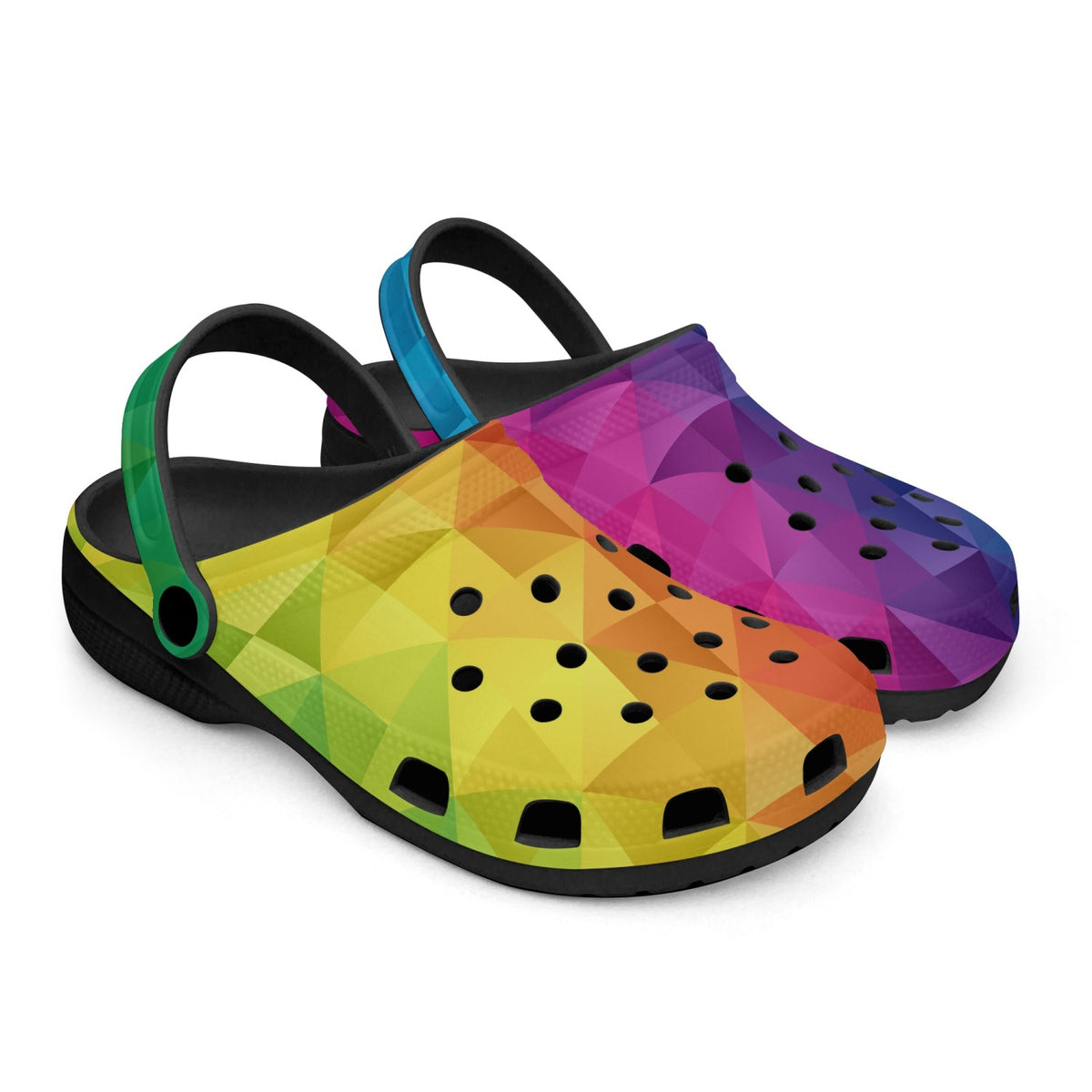 Rainbow clogs