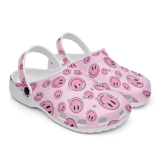 SMILEY PINK CLOGS