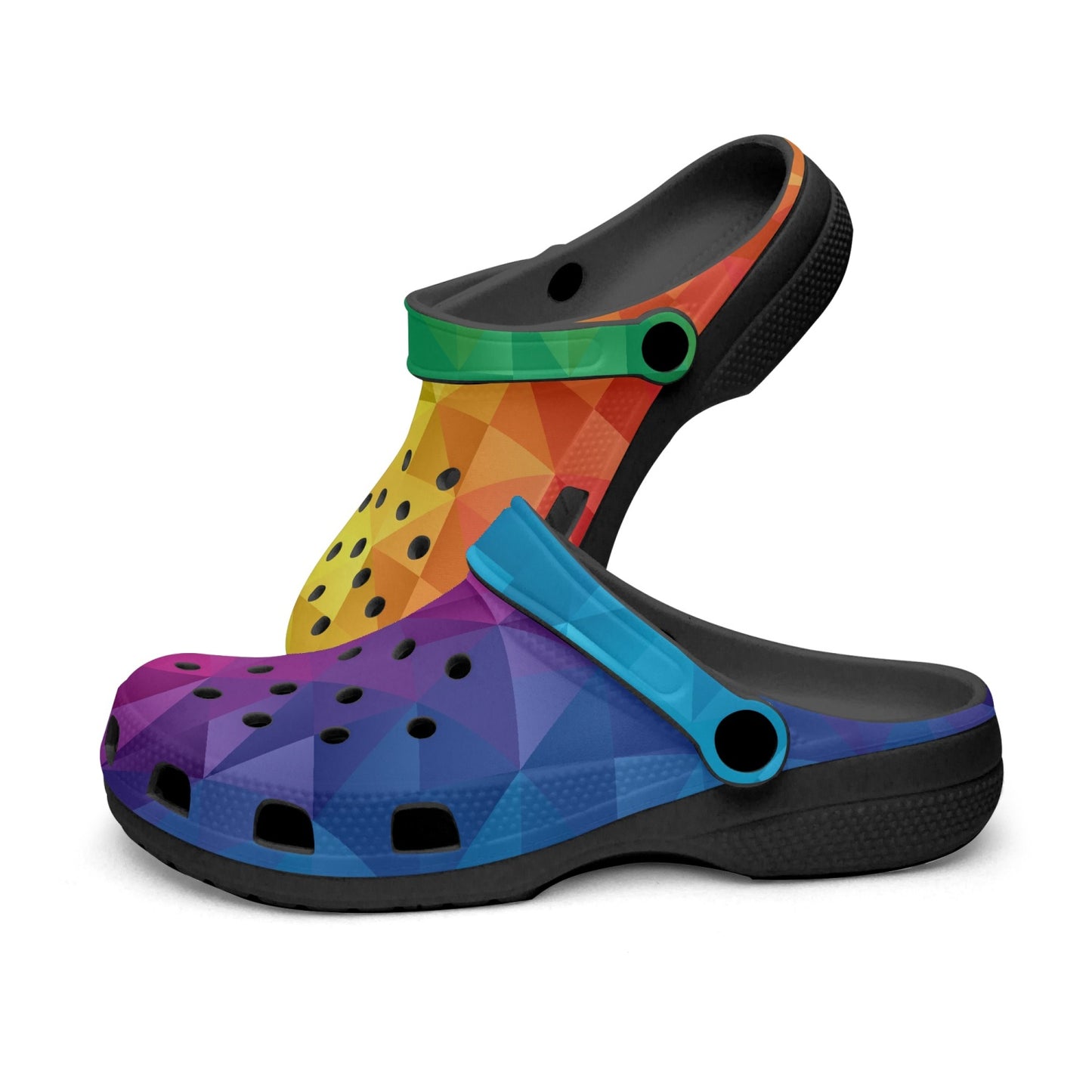 Rainbow clogs