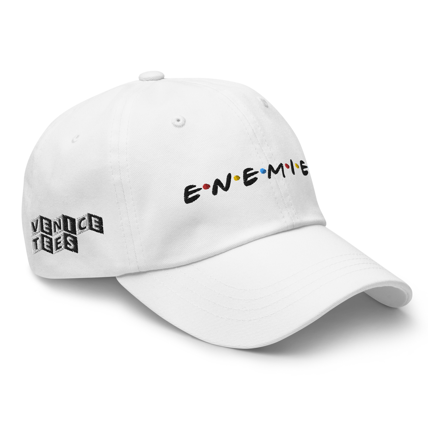 ENEMIES WHITE BASEBALL CAP