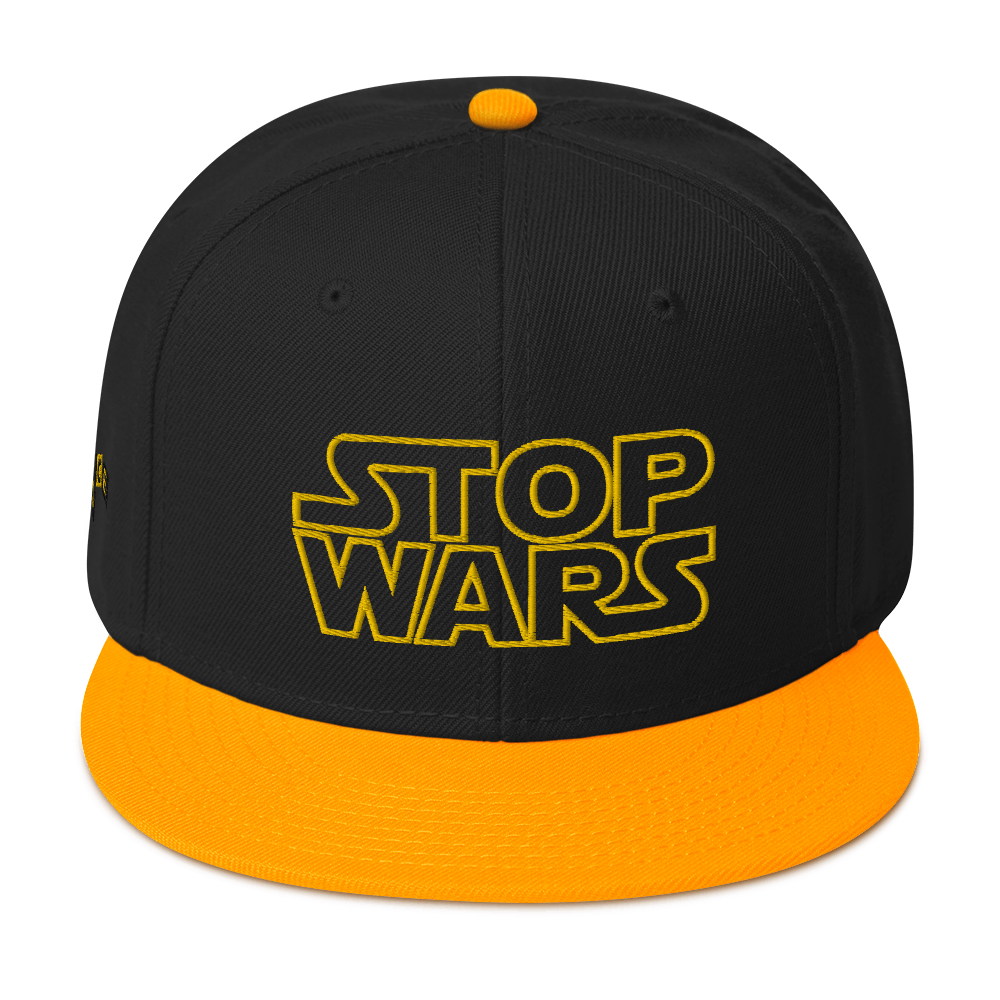 STOP WARS SNAPBACK CAP