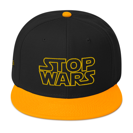STOP WARS SNAPBACK CAP
