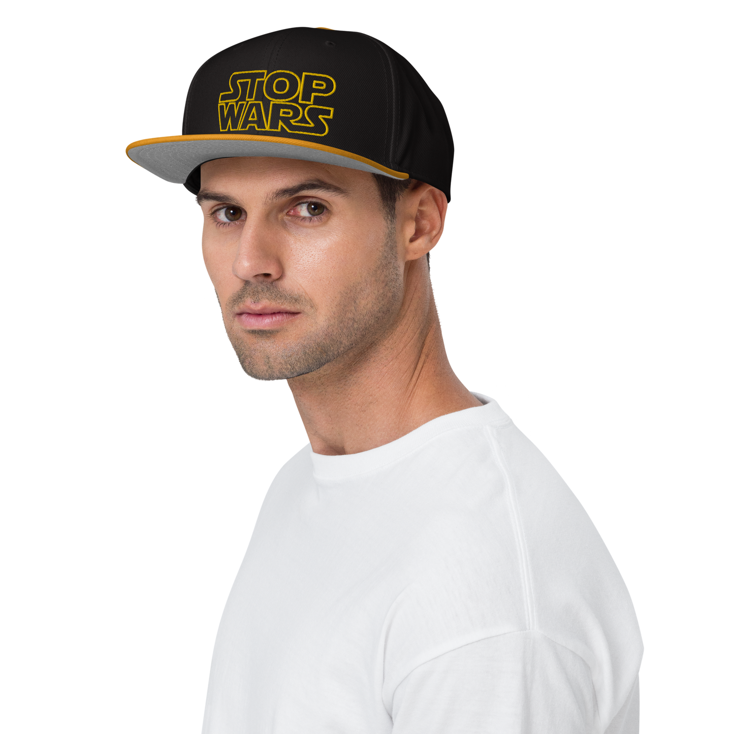 STOP WARS SNAPBACK CAP