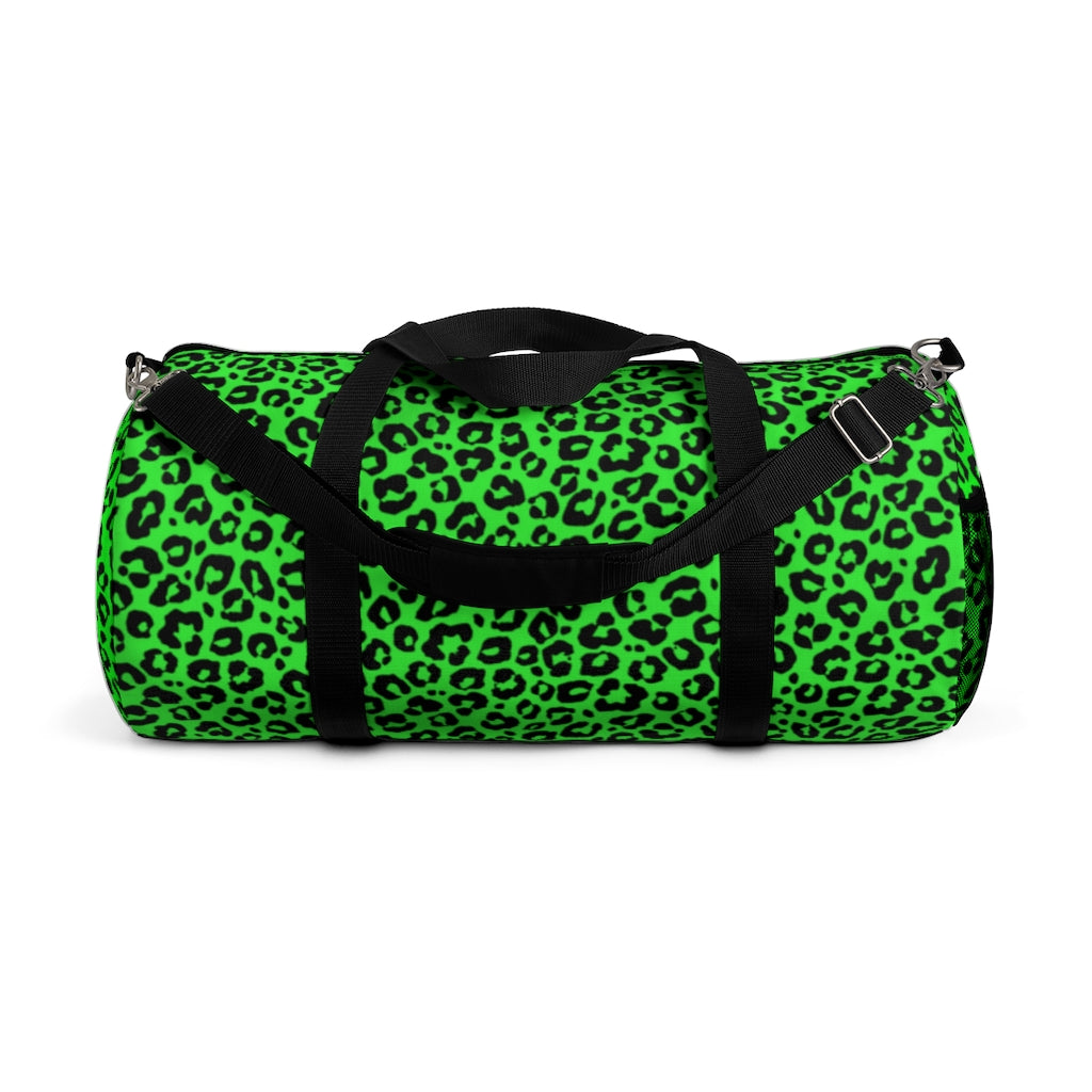 GREEN LEOPARD DUFFEL BAG - VENICE TEES®
