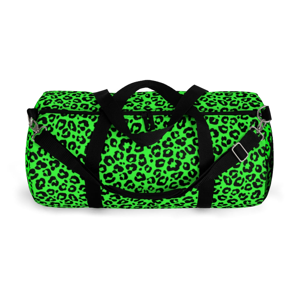 GREEN LEOPARD DUFFEL BAG - VENICE TEES®