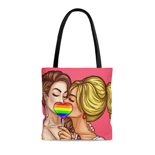 GIRLS KISSING TOTE BAG - VENICE TEES®