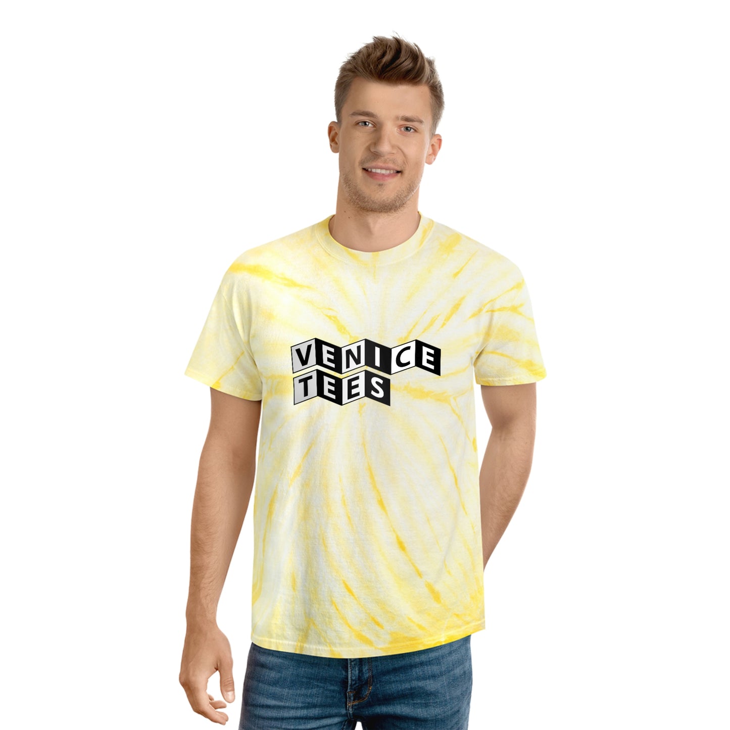 VENICE TEES YELLOW CYCLONE TIE DYE