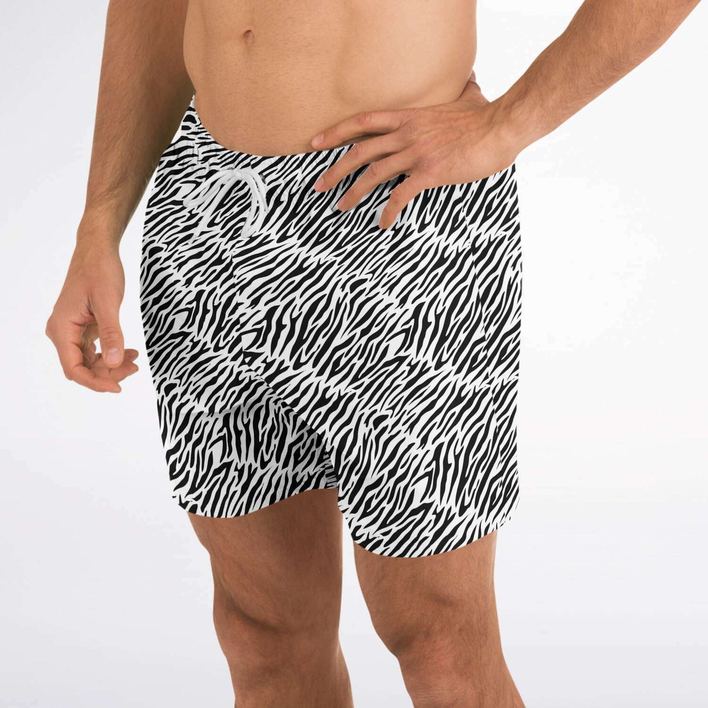 SWIM TRUNKS WHITE TIGER - VENICE TEES®