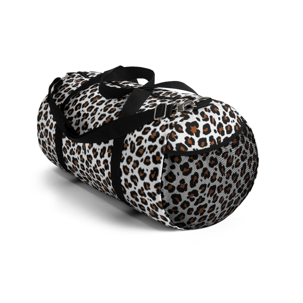 WHITE LEOPARD DUFFEL BAG - VENICE TEES®