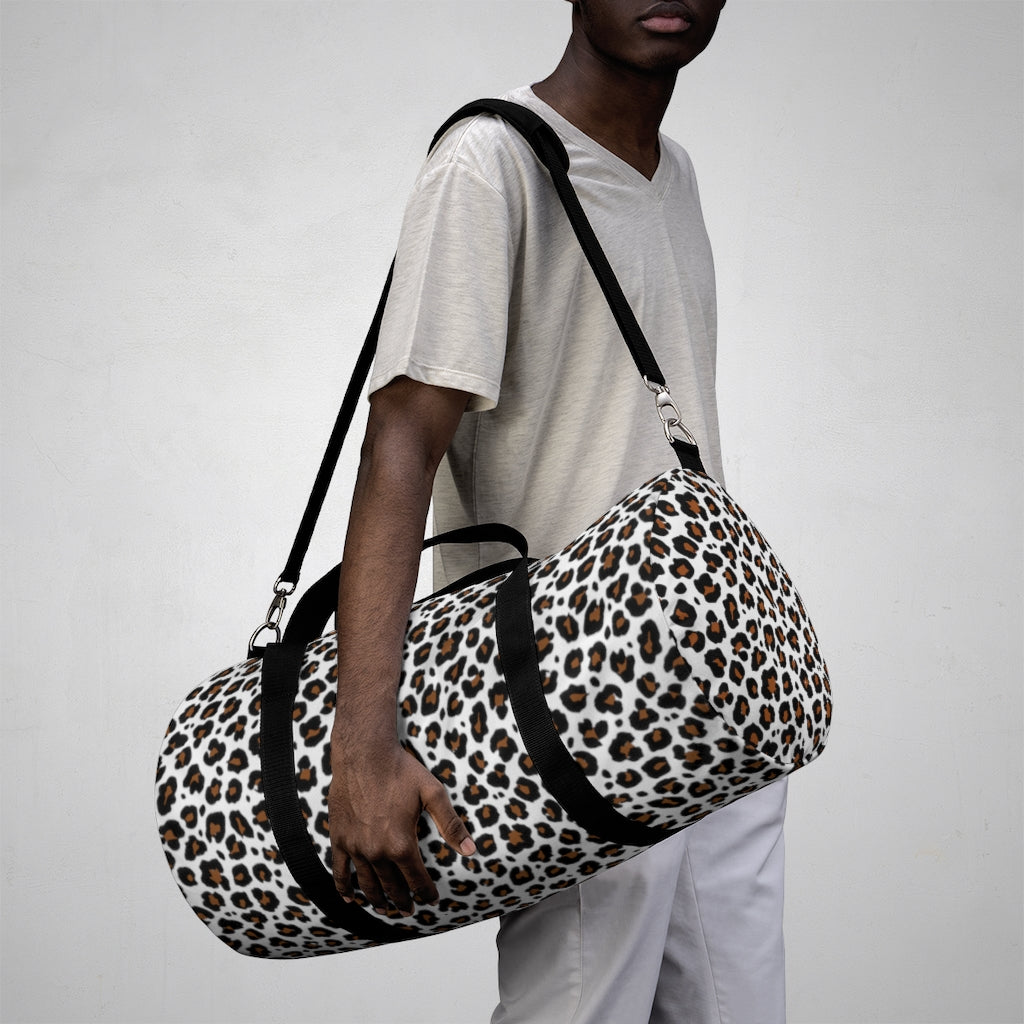 WHITE LEOPARD DUFFEL BAG - VENICE TEES®