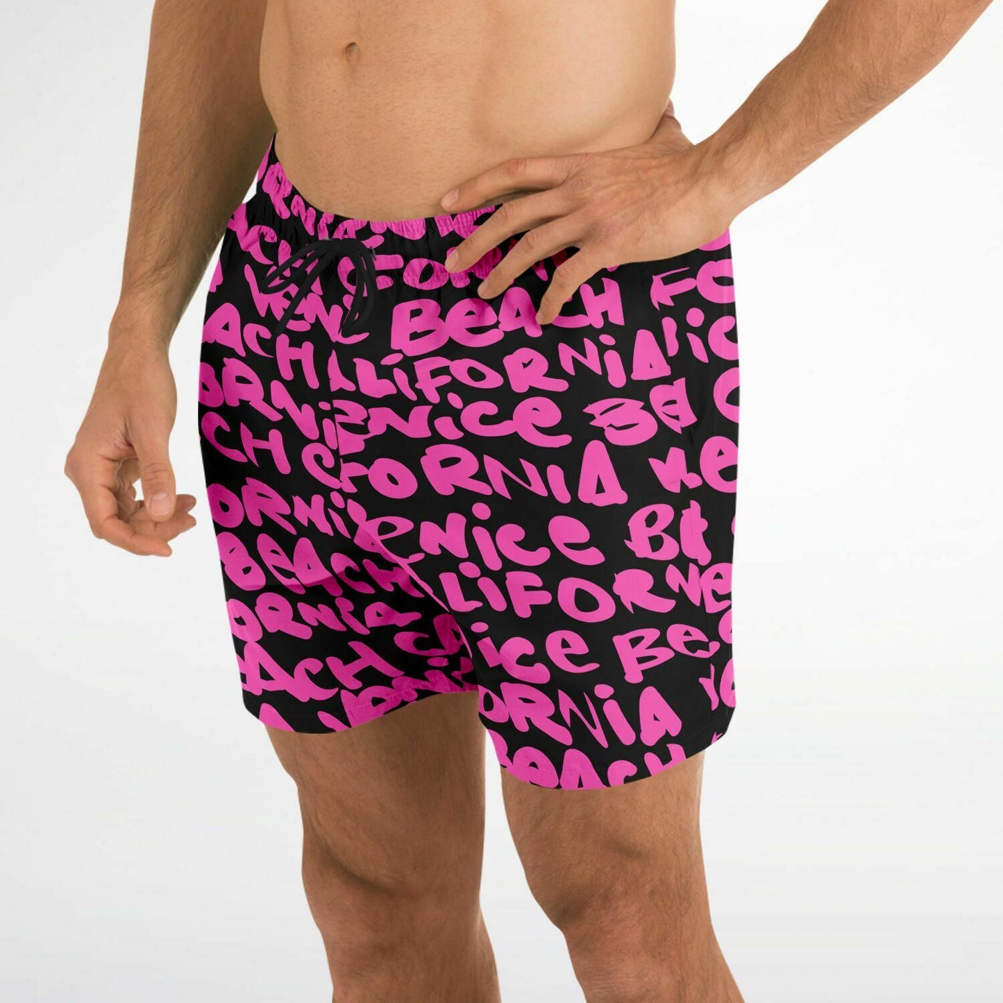SWIM TRUNKS VENICE PINK