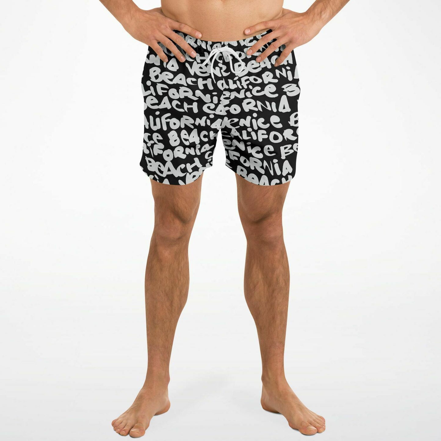SWIM TRUNKS VENICE WHITE