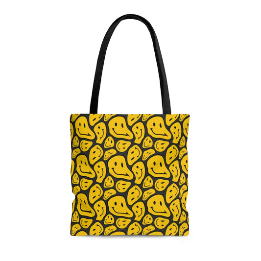 PSYCHEDELIC SMILEY YELLOW TOTE BAG - VENICE TEES®
