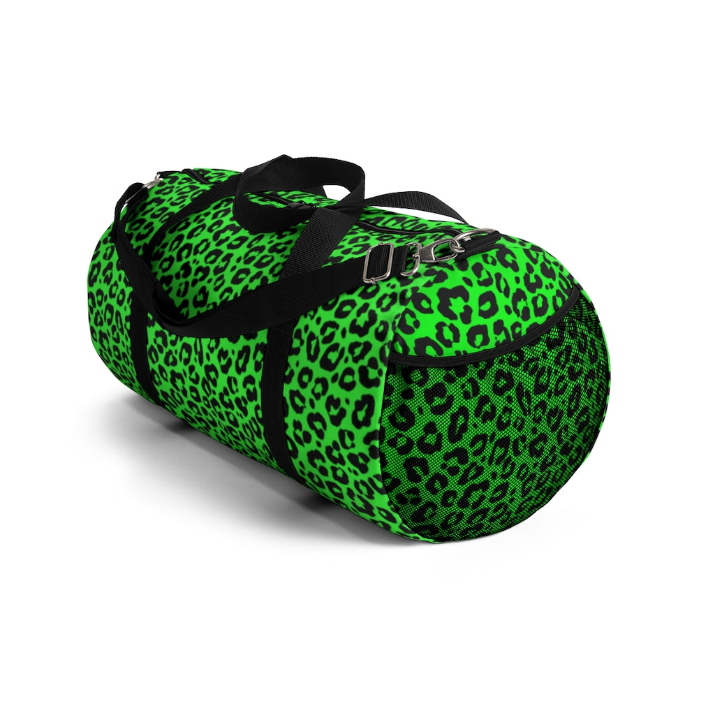 GREEN LEOPARD DUFFEL BAG - VENICE TEES®
