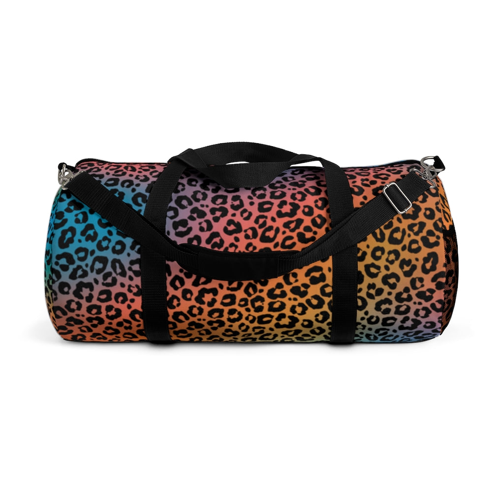 Rainbow Leopard Print, Sports Bag Rainbow