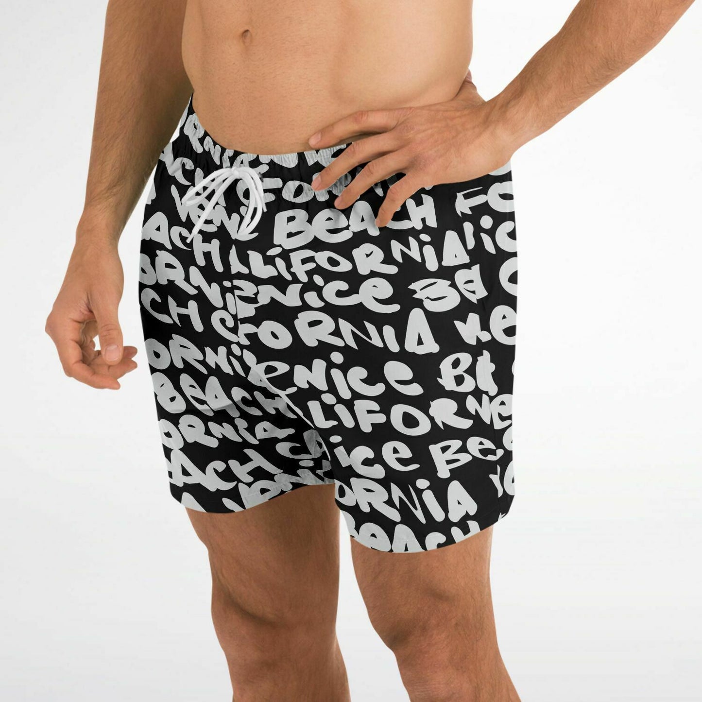 SWIM TRUNKS VENICE WHITE