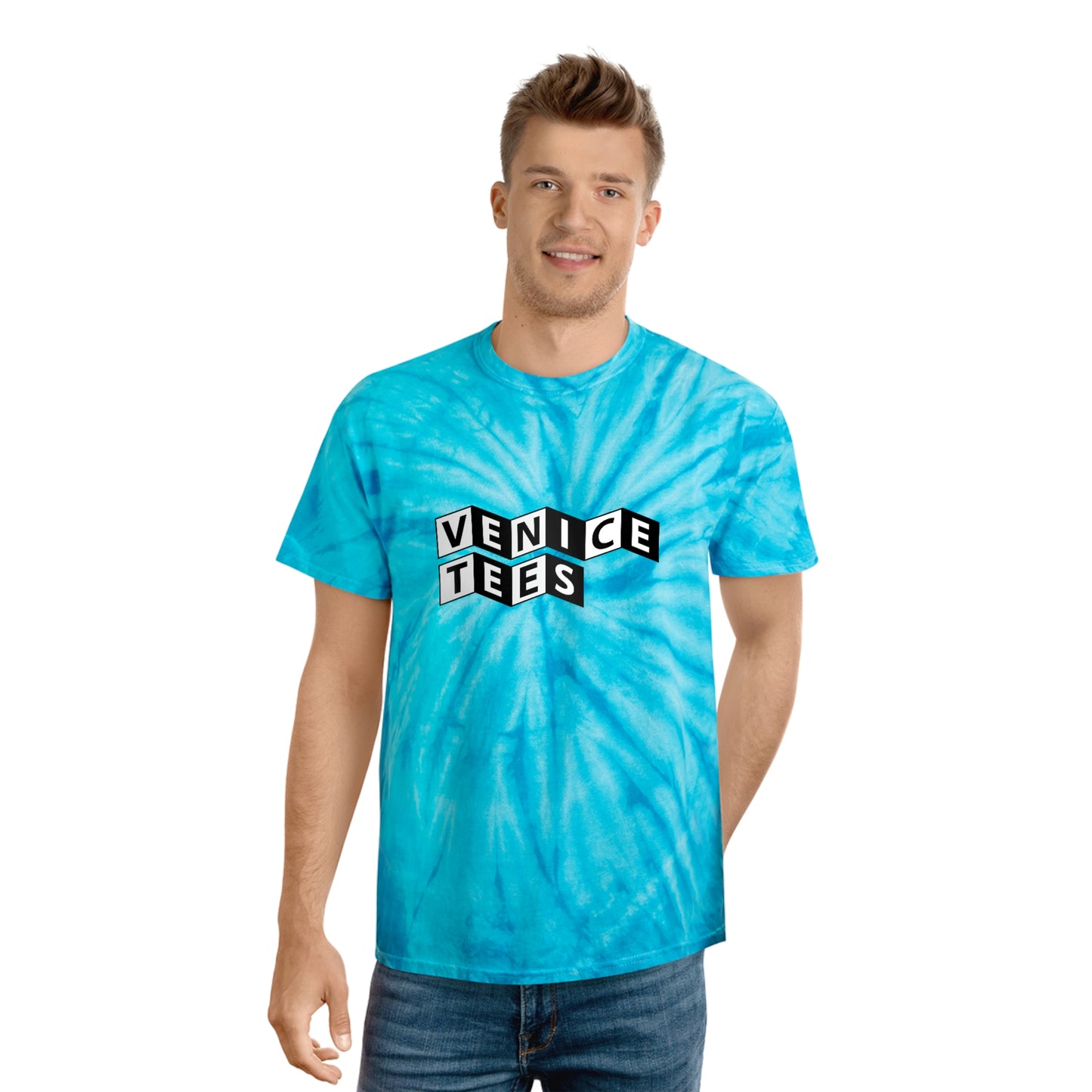 VENICE TEES BLUE CYCLONE TIE DYE