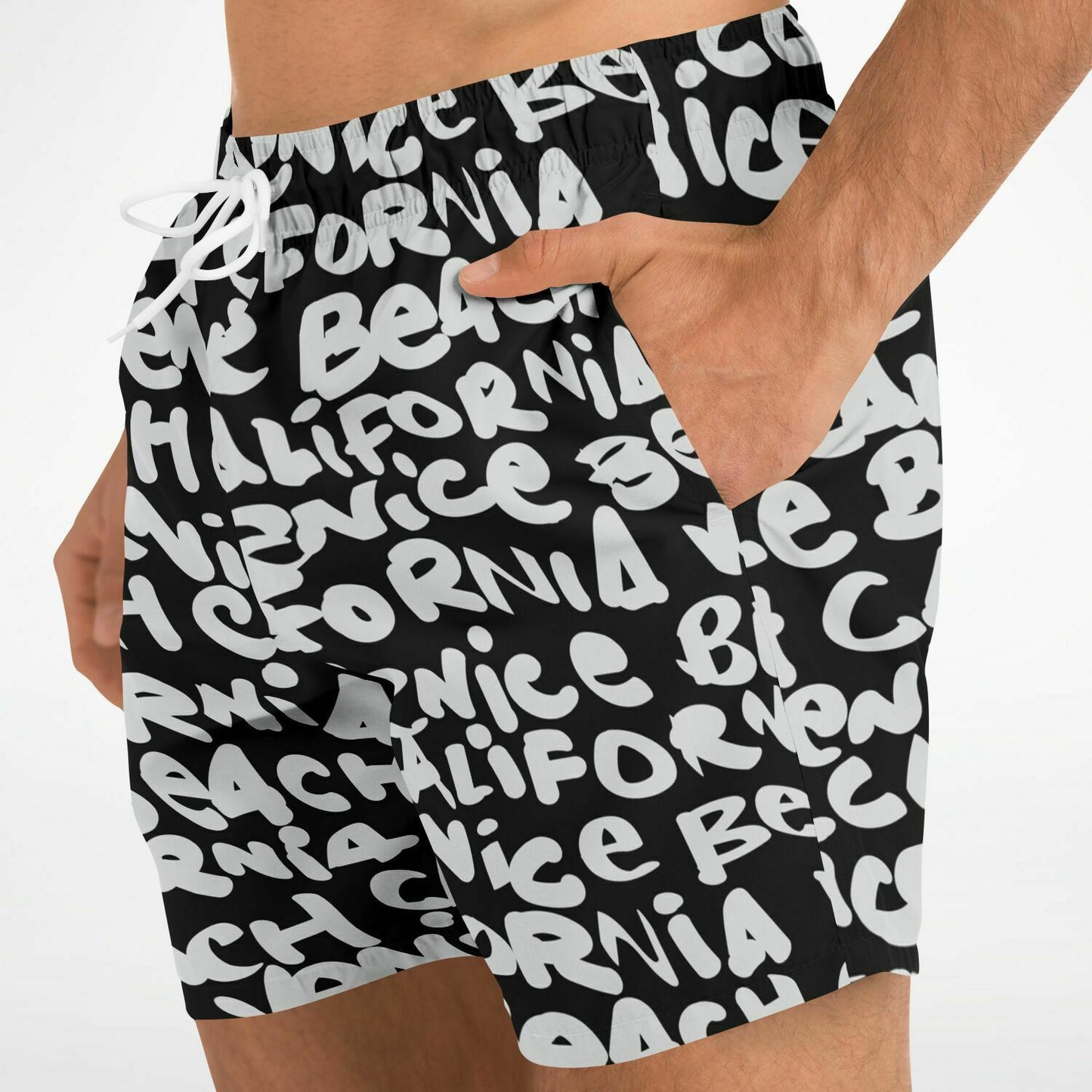SWIM TRUNKS VENICE WHITE