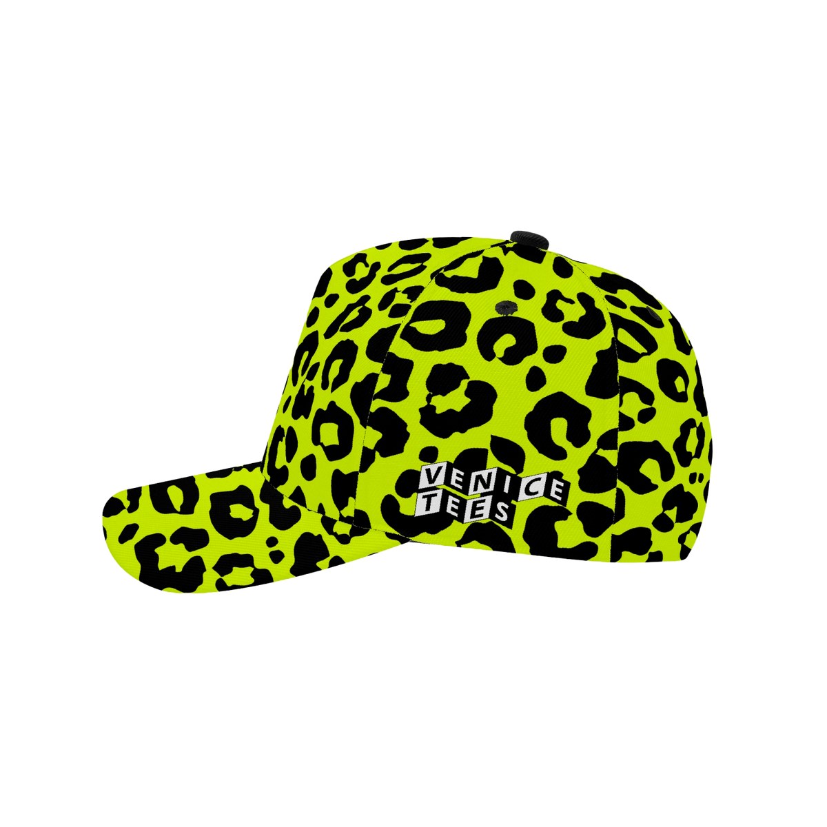 Neon Yellow Leopard Baseball Cap