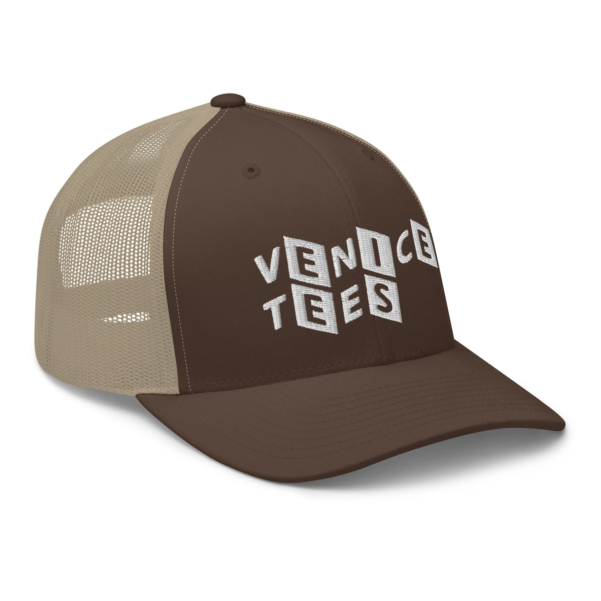 Venice Tees logo brown/khaki trucker cap