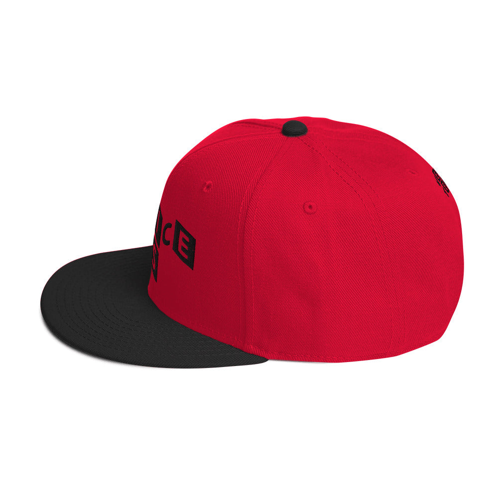 Venice Tees logo red/black snapback cap
