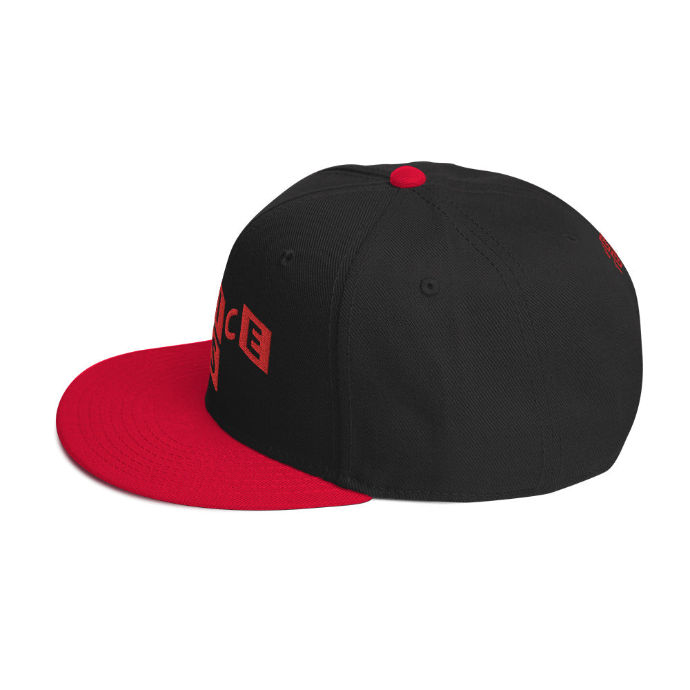 VENICE TEES LOGO BLACK/RED SNAPBACK CAP