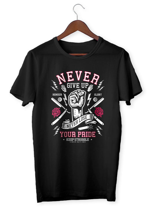 NEVER GIVE UP - VENICE TEES®