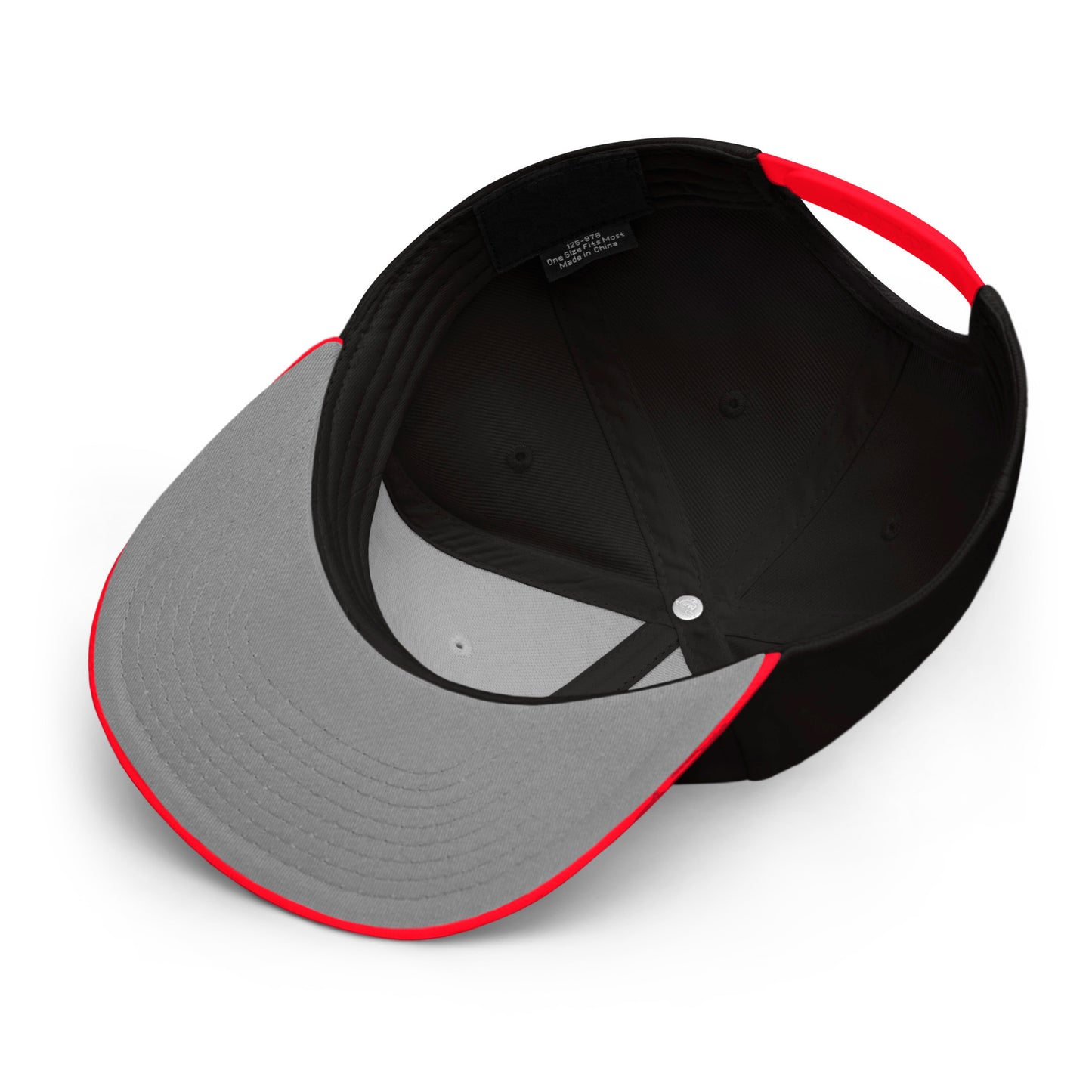 VENICE TEES LOGO BLACK/RED SNAPBACK CAP