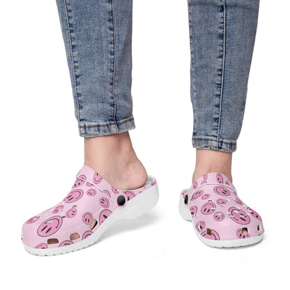 SMILEY PINK CLOGS