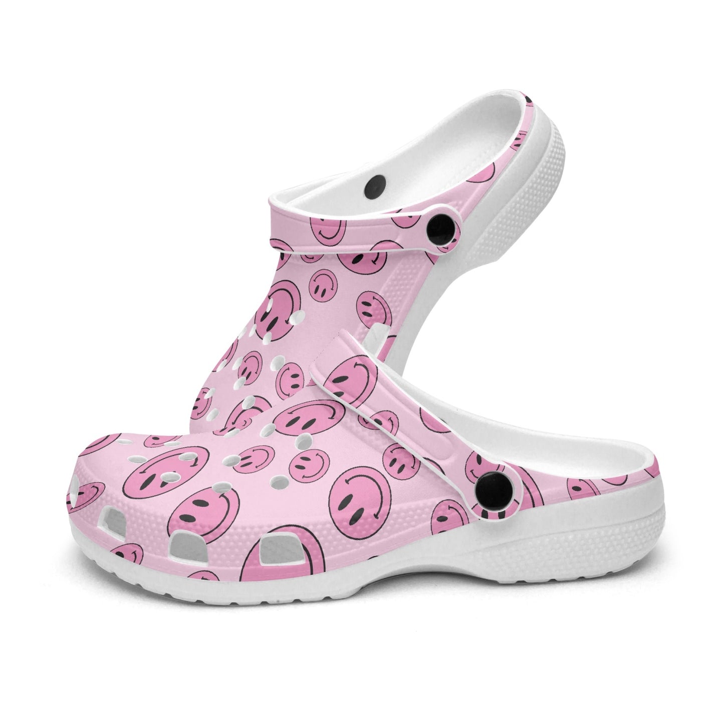 SMILEY PINK CLOGS