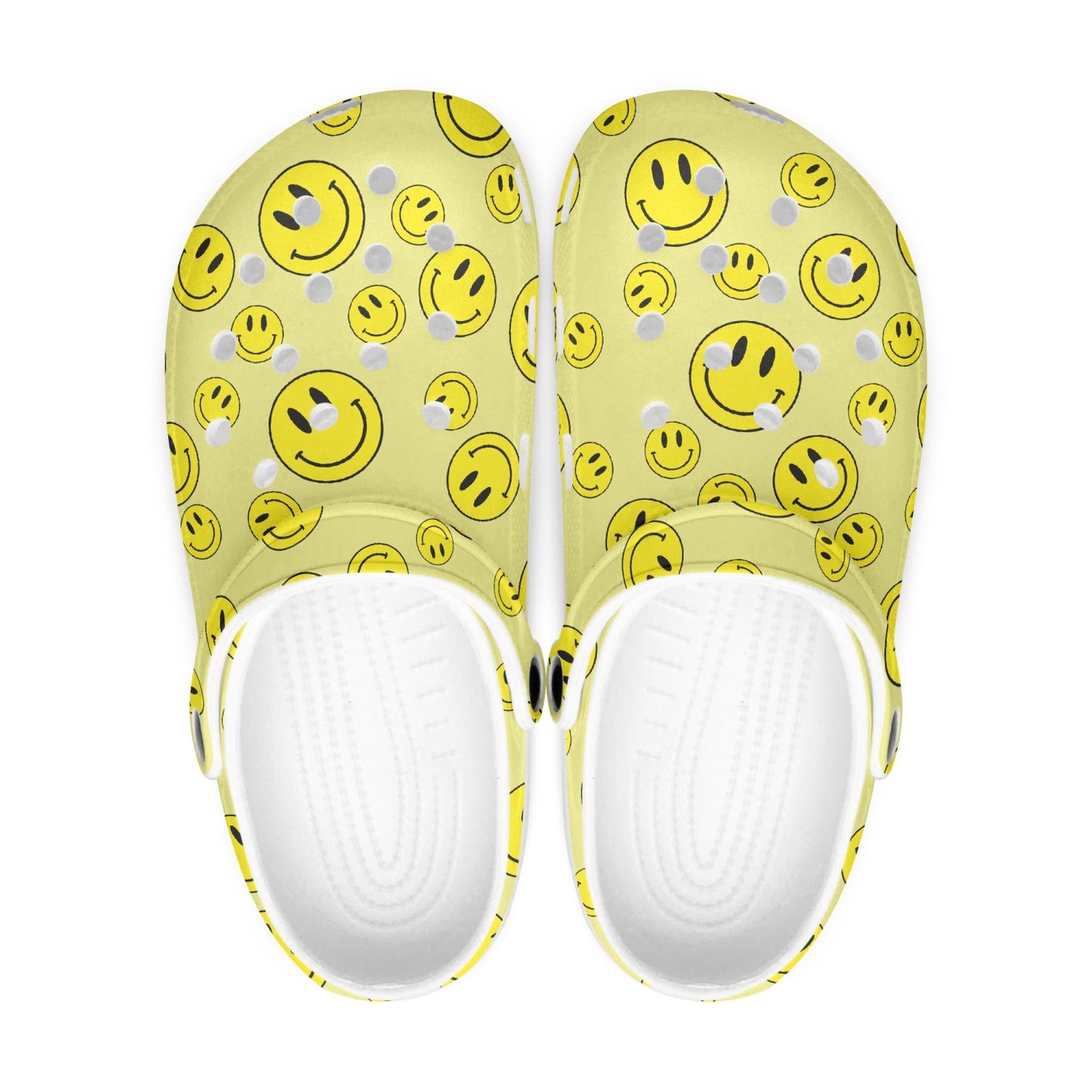 SMILEY YELLOW CLOGS