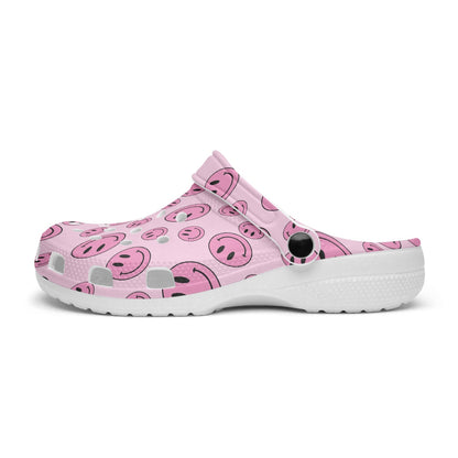 SMILEY PINK CLOGS