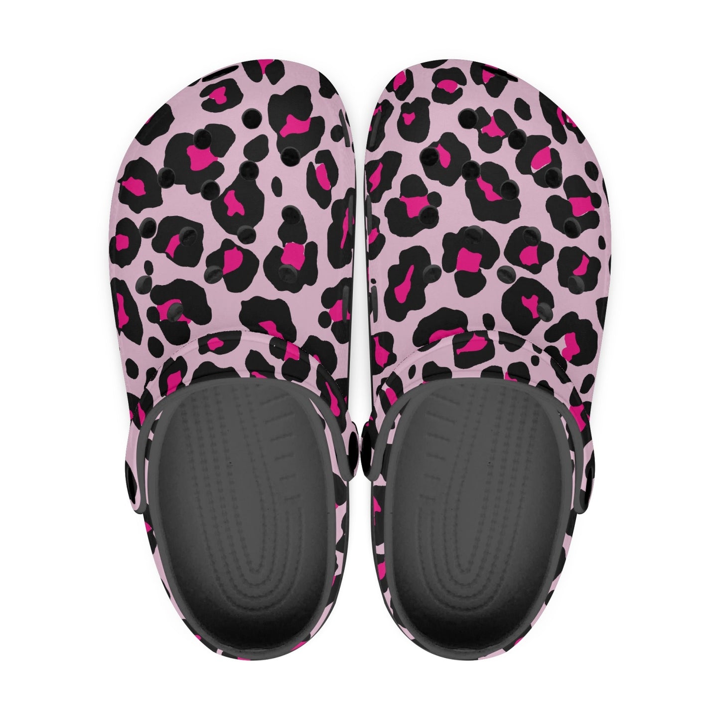 PINKY LEOPARD CLOGS