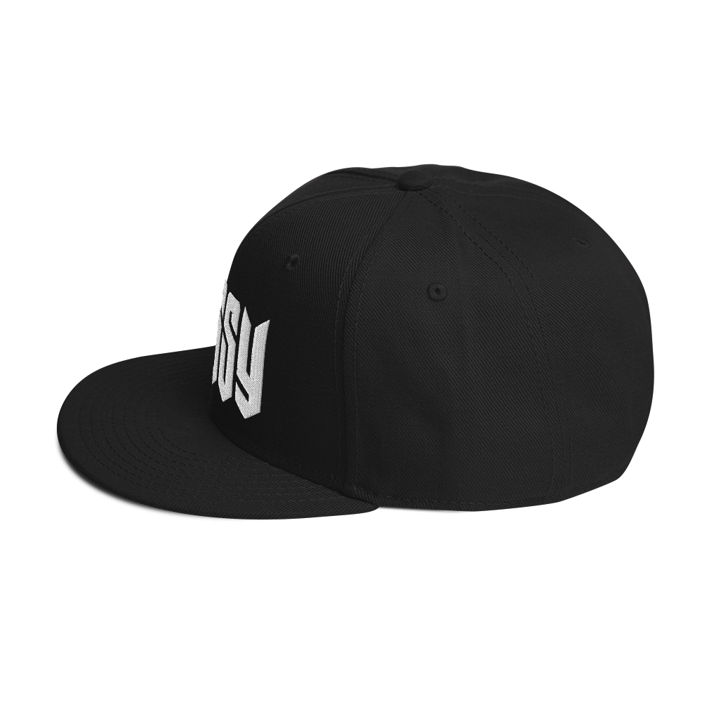 PUSSY BLACK SNAPBACK CAP