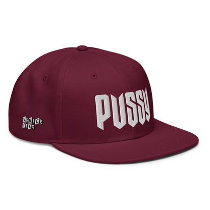 PUSSY MAROON SNAPBACK CAP