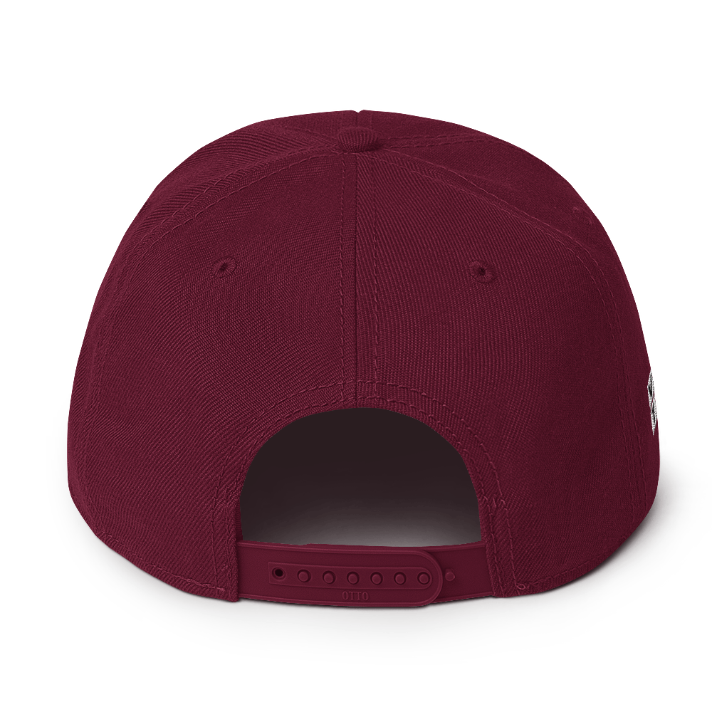 PUSSY MAROON SNAPBACK CAP