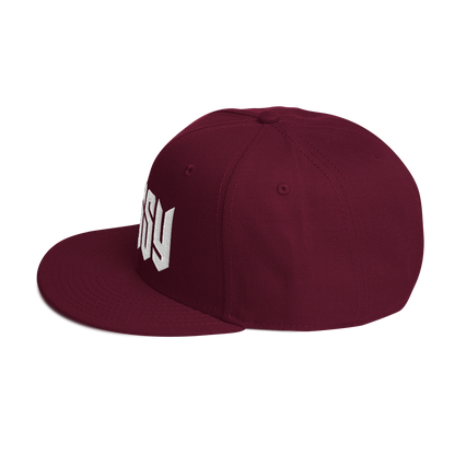 PUSSY MAROON SNAPBACK CAP