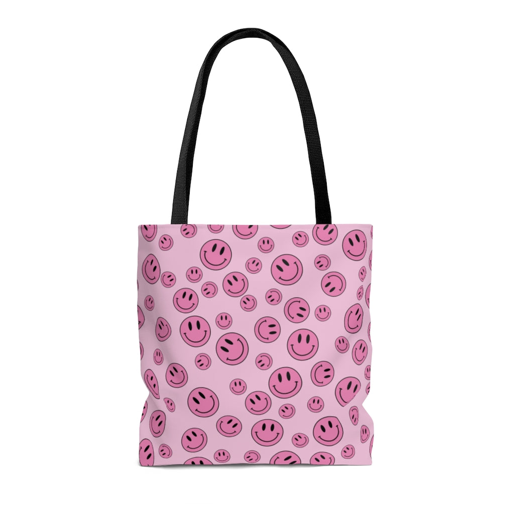 SMILEY PINK TOTE BAG - VENICE TEES®