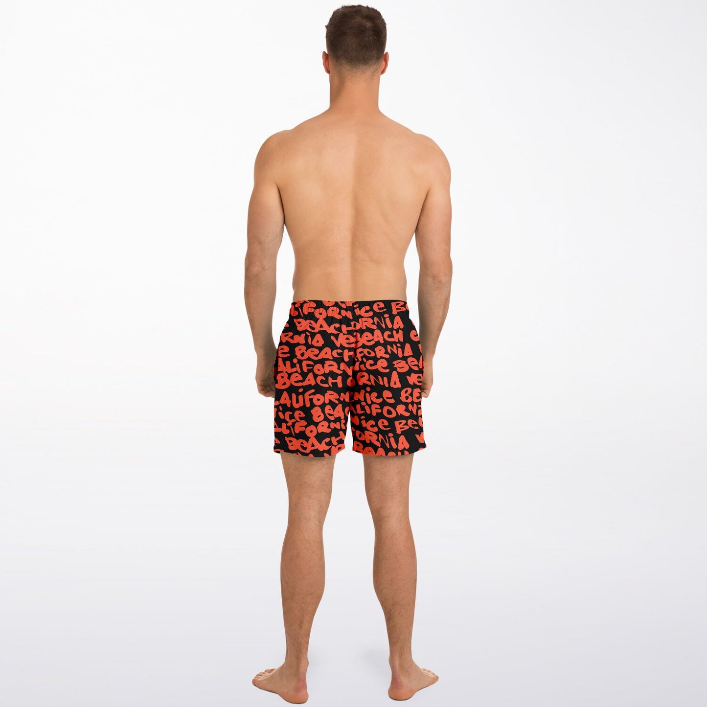 SWIM TRUNKS VENICE ORANGE