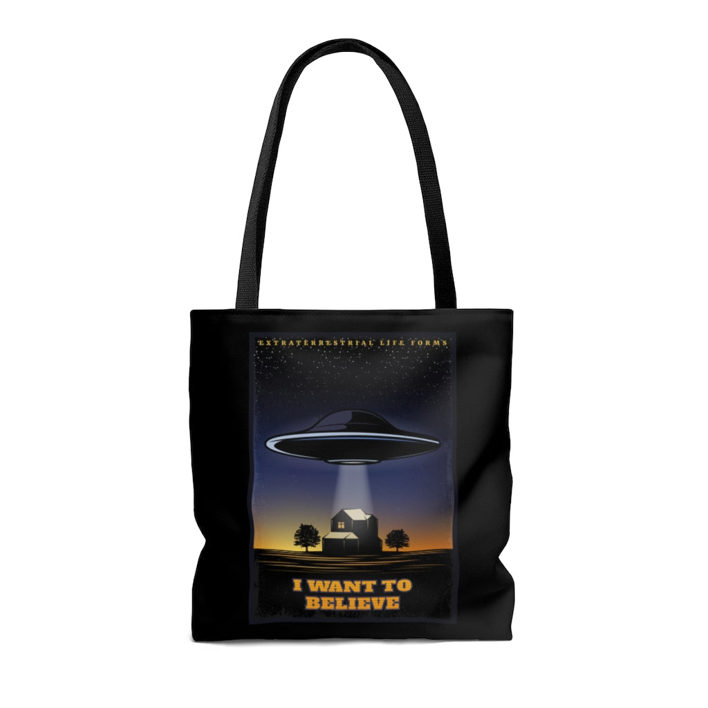 I WANT TO BELIEVE TOTE BAG - VENICE TEES®