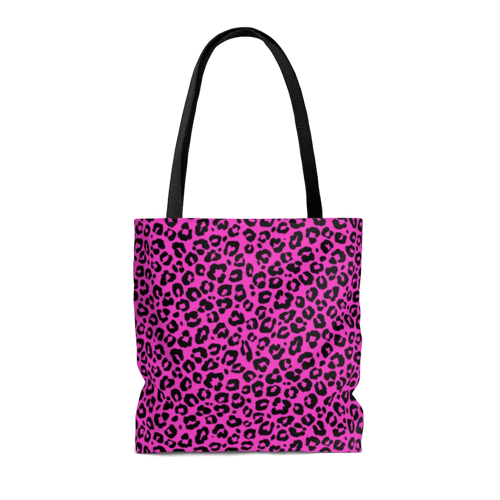 PINK LEOPARD TOTE BAG - VENICE TEES®