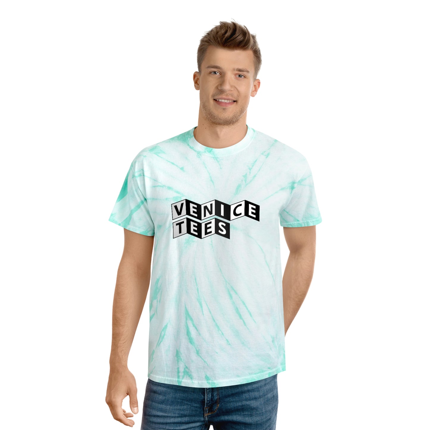 VENICE TEES MINT CYCLONE TIE DYE