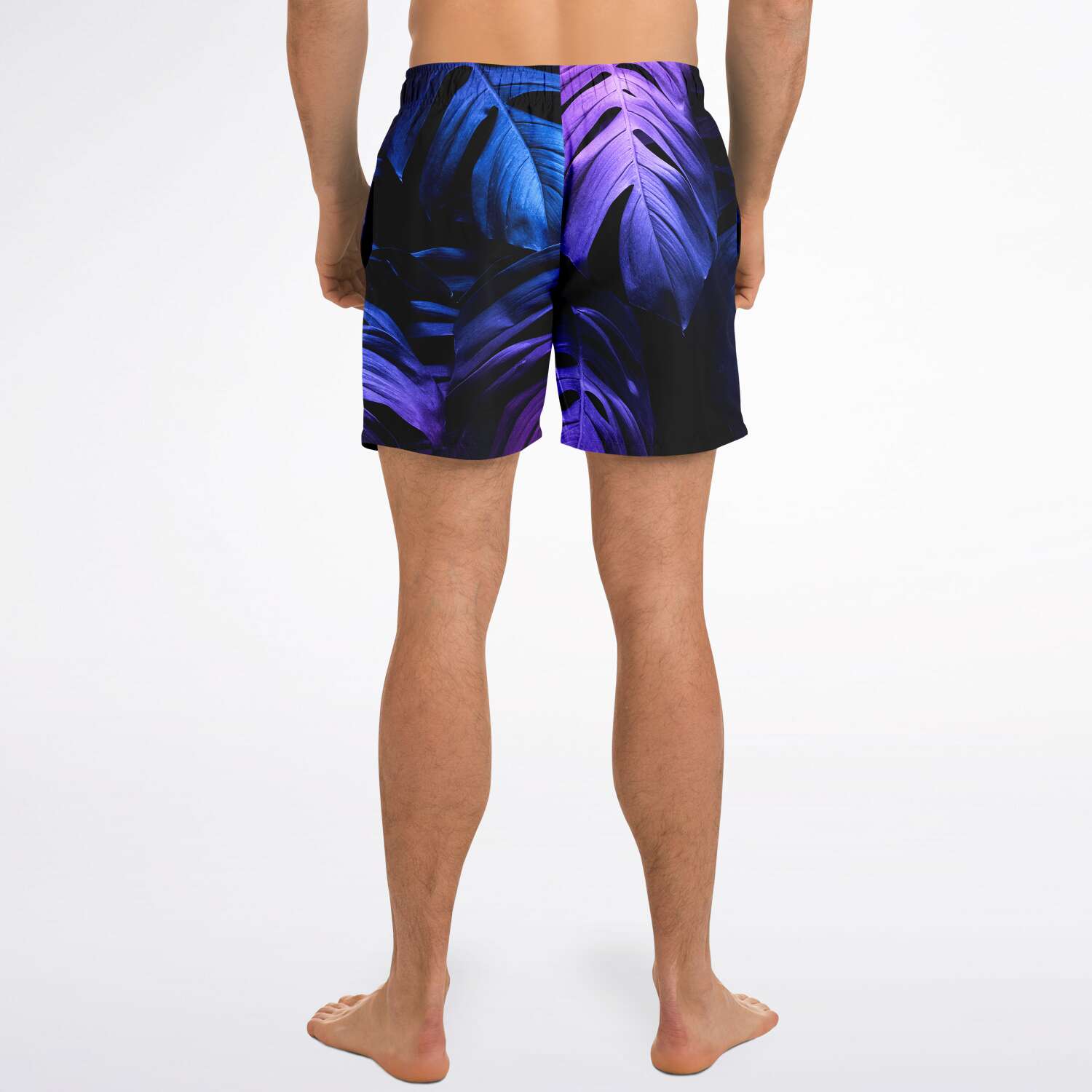 SWIM TRUNKS PURPLE LEAF - VENICE TEES®