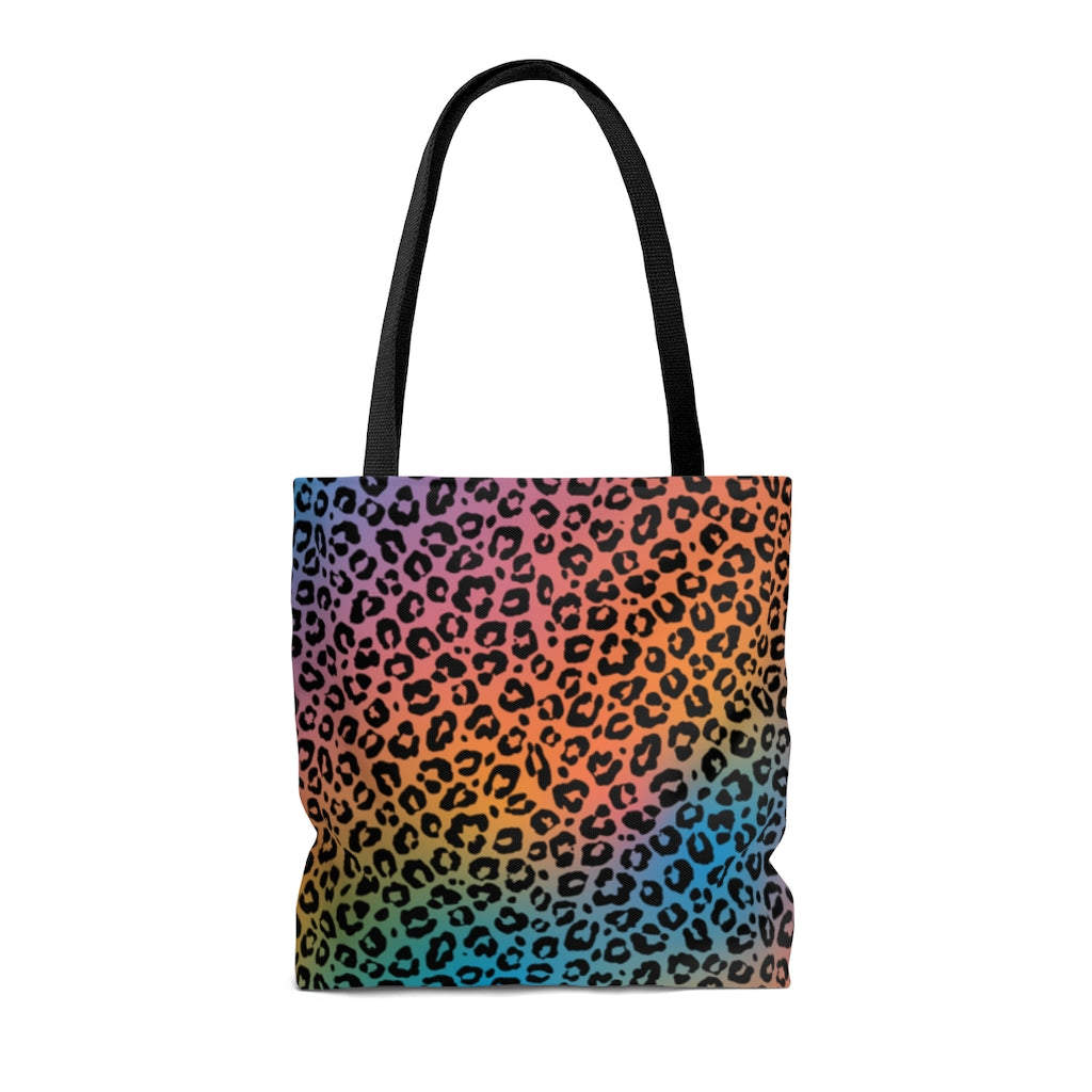 RAINBOW LEOPARD TOTE BAG - VENICE TEES®