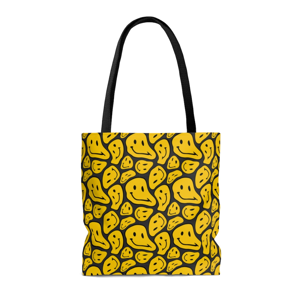 PSYCHEDELIC SMILEY YELLOW TOTE BAG - VENICE TEES®