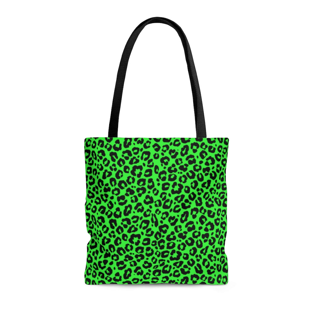 GREEN LEOPARD TOTE BAG - VENICE TEES®