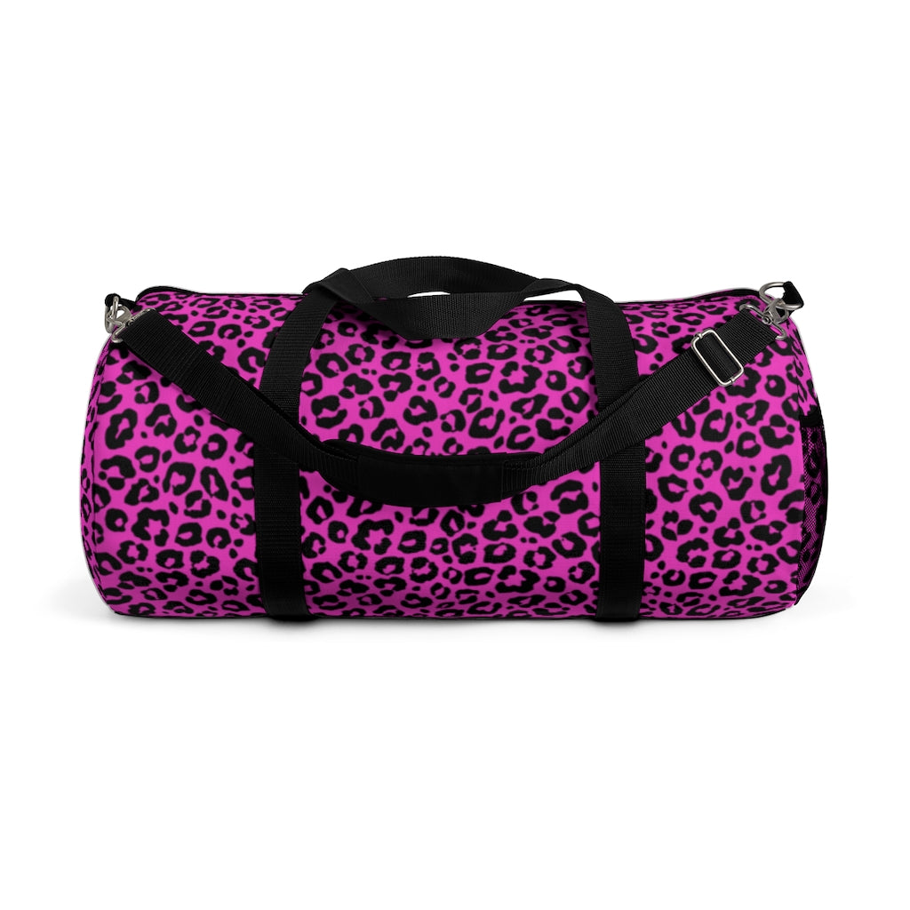 NEON PINK LEOPARD DUFFEL BAG - VENICE TEES®