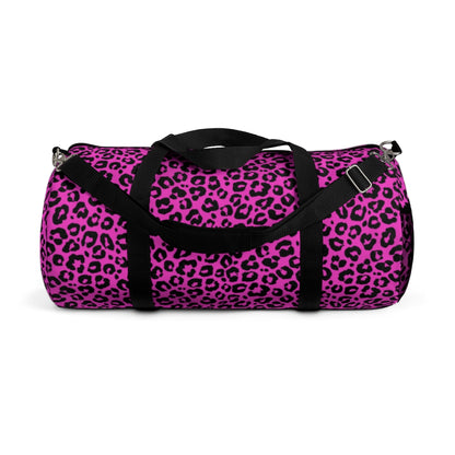 NEON PINK LEOPARD DUFFEL BAG - VENICE TEES®