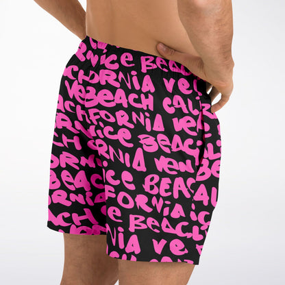 SWIM TRUNKS VENICE PINK
