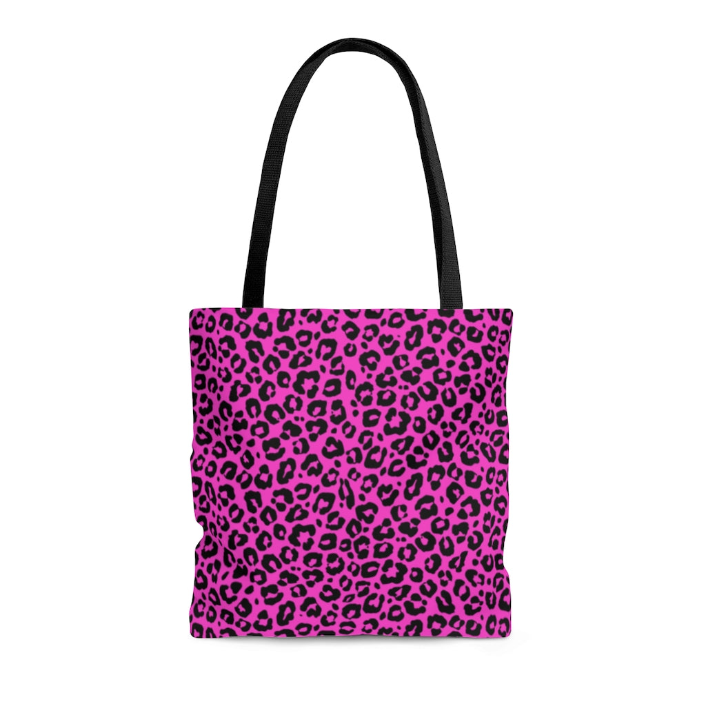 PINK LEOPARD TOTE BAG - VENICE TEES®